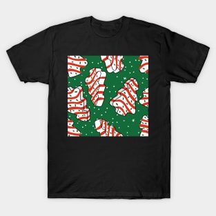 Christmas Tree Snack Cake Green T-Shirt